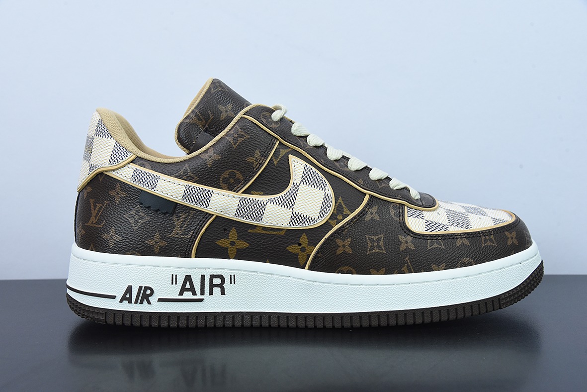 代购级 LVx Nk Air Force 1 Low 路易斯威登驴牌LV联名 空军一号 休闲运动板鞋