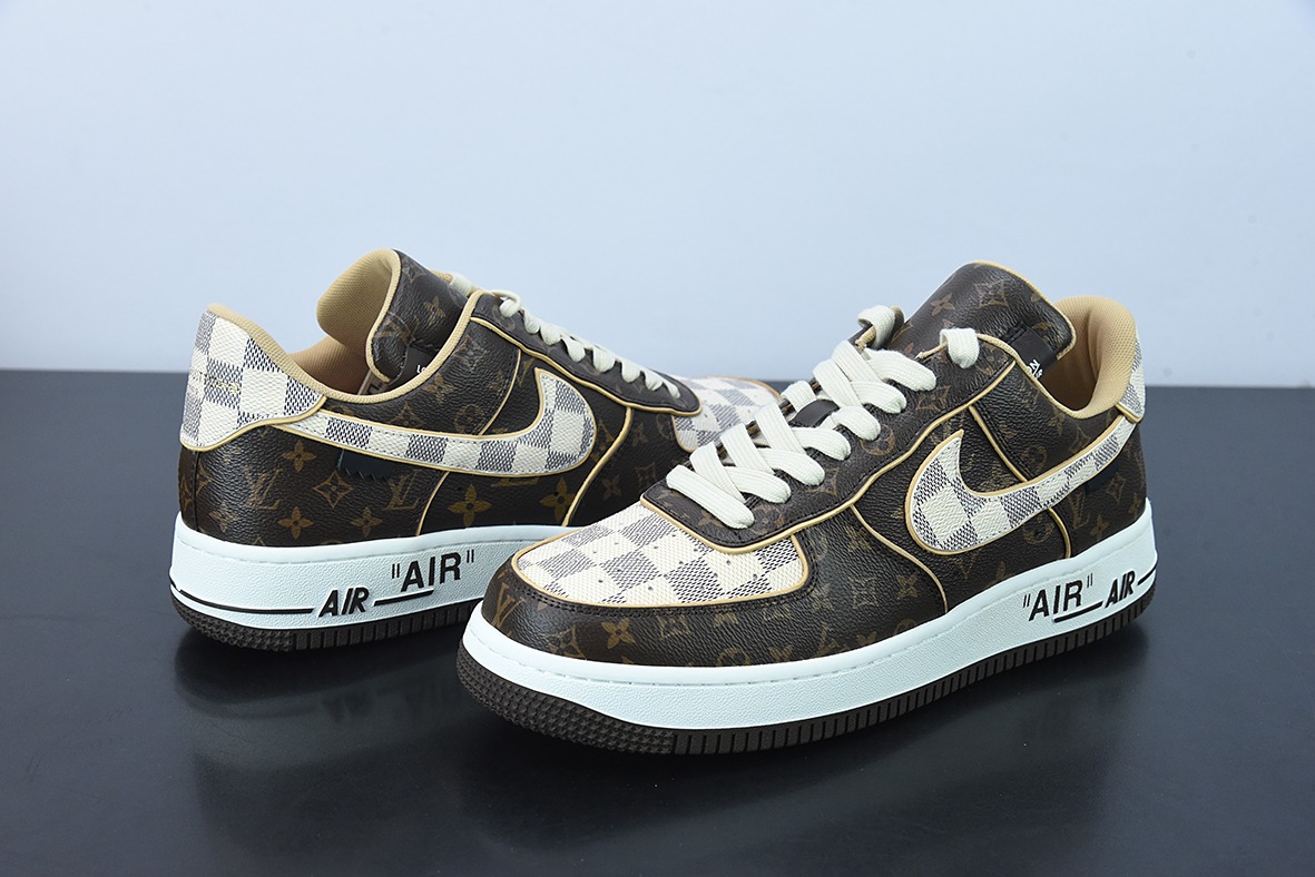 代购级 LVx Nk Air Force 1 Low 路易斯威登驴牌LV联名 空军一号 休闲运动板鞋