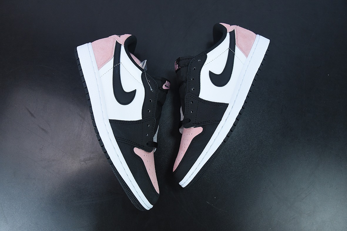 D0F5S4 纯原 Air Jordan AJ1 Low OG 黑粉爆裂纹低帮 货号：CZ0790-061