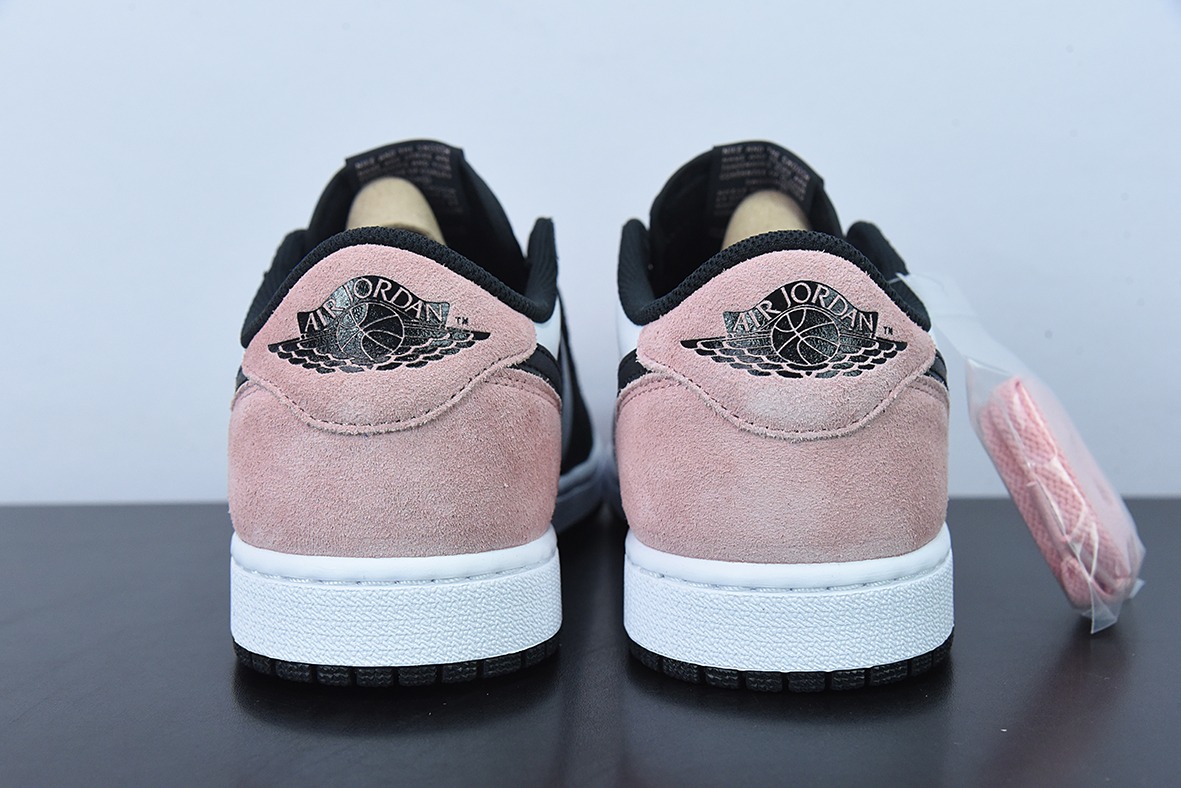 D0F5S4 纯原 Air Jordan AJ1 Low OG 黑粉爆裂纹低帮 货号：CZ0790-061