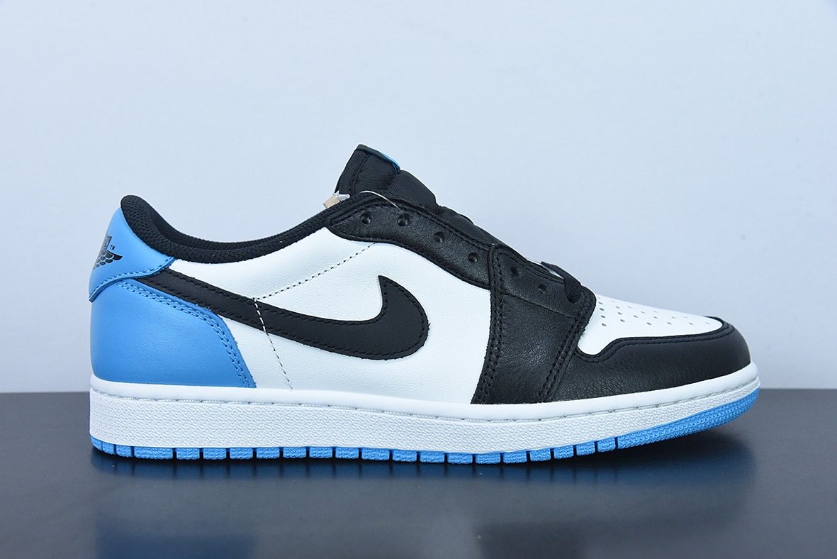 D0F5S4 纯原 Air Jordan AJ1 Low OG  黑蓝脚趾低帮 货号：CZ0790-104