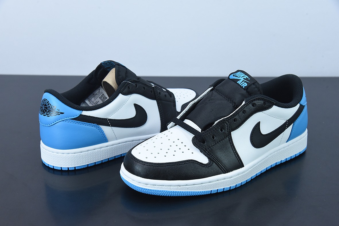 D0F5S4 纯原 Air Jordan AJ1 Low OG  黑蓝脚趾低帮 货号：CZ0790-104