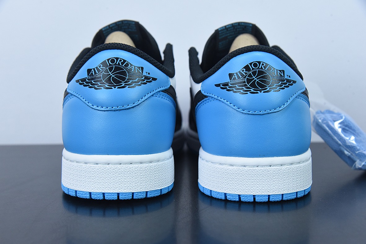 D0F5S4 纯原 Air Jordan AJ1 Low OG  黑蓝脚趾低帮 货号：CZ0790-104