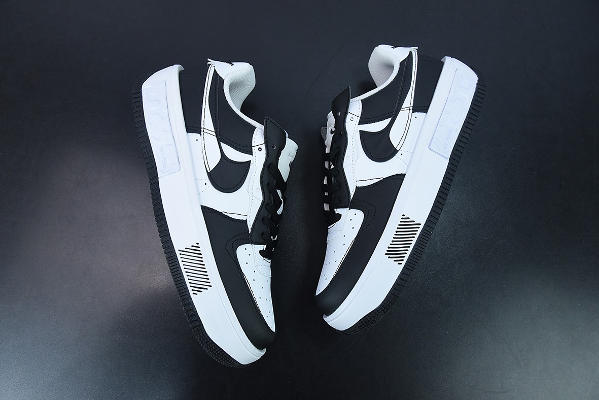 Nike Wmns Air Force 1 Fontanka"Black/White/Grey"空军一号 皮革黑白深灰”低帮运动鞋 货号CW6688-611
