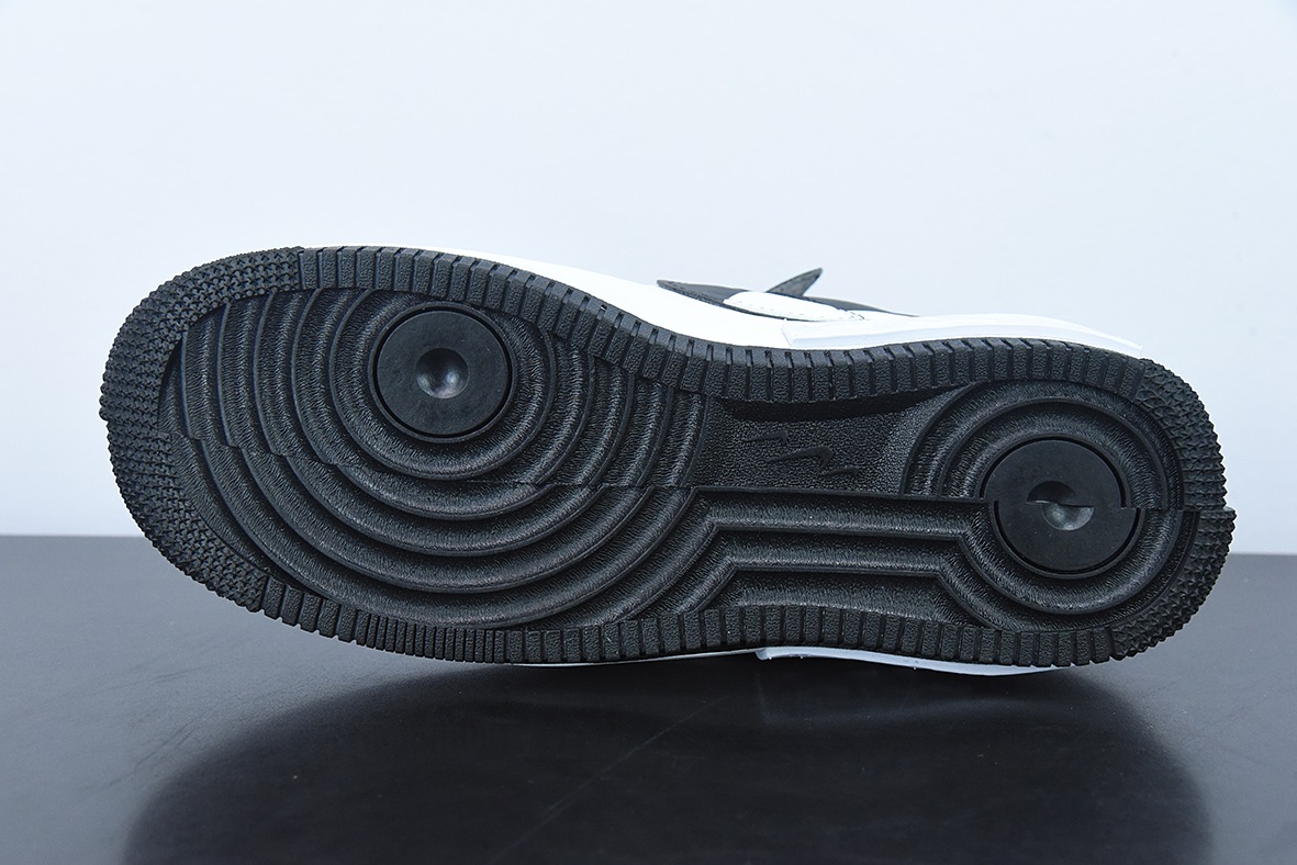 Nike Wmns Air Force 1 Fontanka"Black/White/Grey"空军一号 皮革黑白深灰”低帮运动鞋 货号CW6688-611
