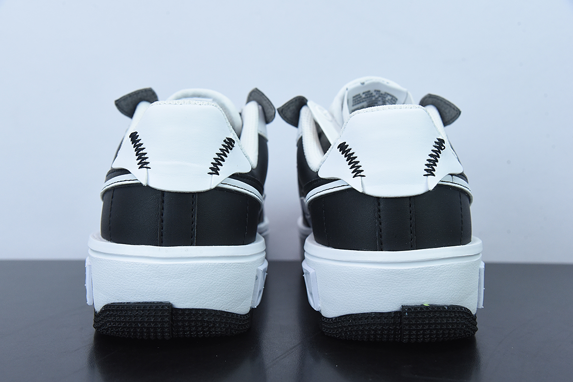 Nike Wmns Air Force 1 Fontanka"Black/White/Grey"空军一号 皮革黑白深灰”低帮运动鞋 货号CW6688-611