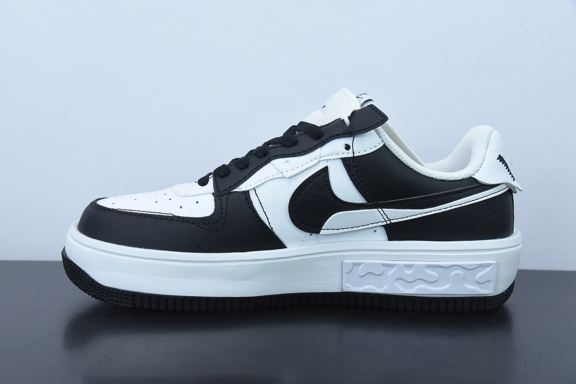 Nike Wmns Air Force 1 Fontanka"Black/White/Grey"空军一号 皮革黑白深灰”低帮运动鞋 货号CW6688-611