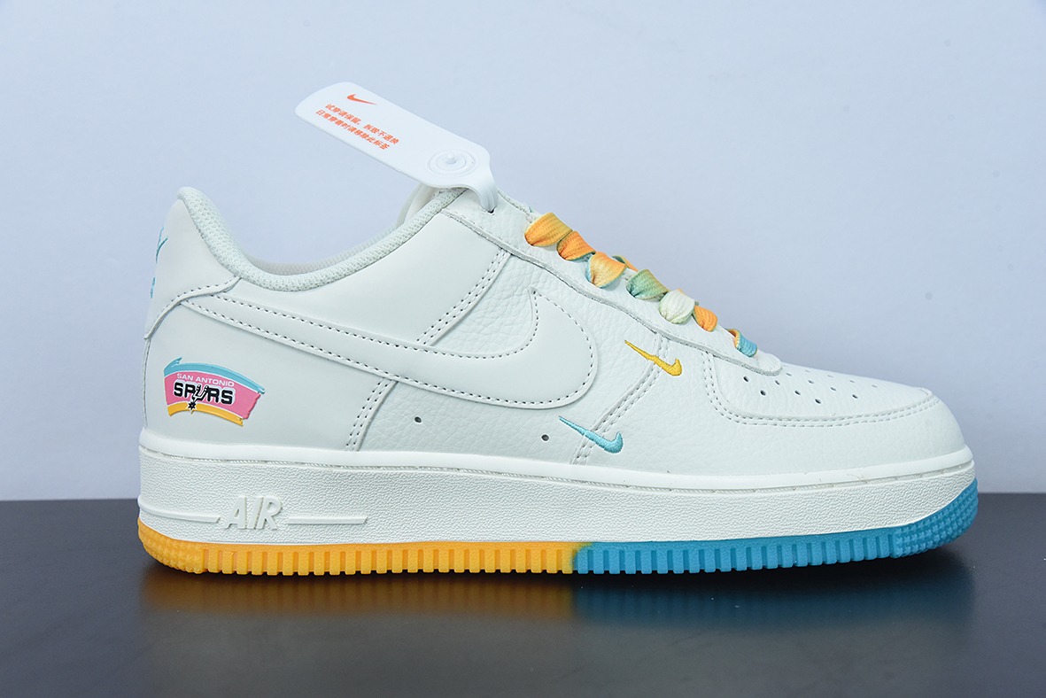 Nike Air Force 1 Low '07 “米黄蓝”圣安东尼奥 城市限定低帮空军一号 货号:SA5696-123