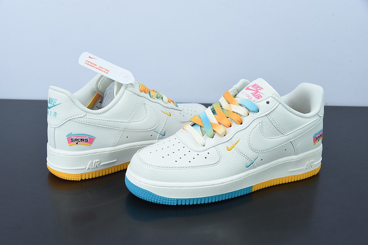 Nike Air Force 1 Low '07 “米黄蓝”圣安东尼奥 城市限定低帮空军一号 货号:SA5696-123