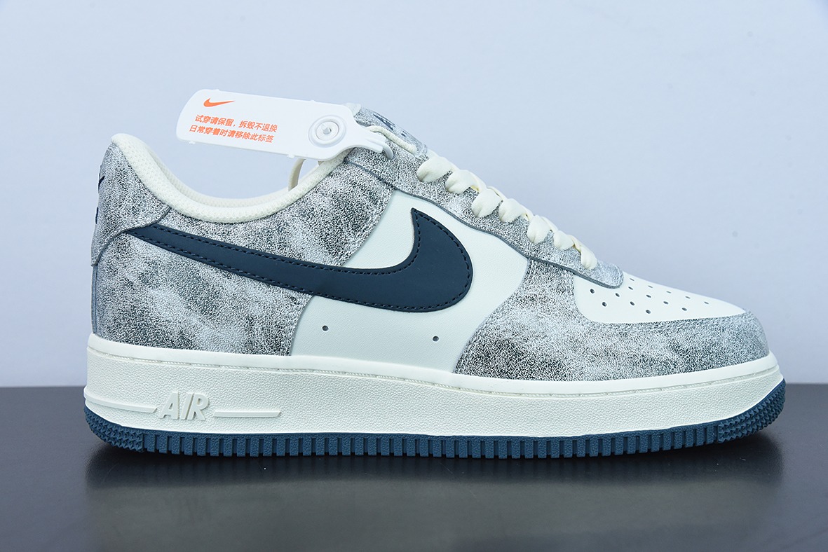 Nike Air Force 1 Low ’07 深蓝岩石 配色 空军一号低帮 货号：BX5815-535