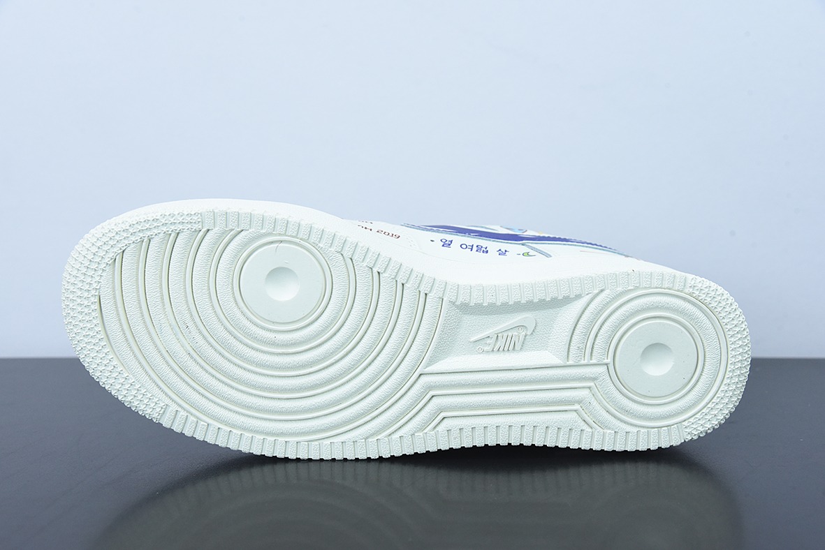 Nike Air Force 1 Low’07 彩虹涂鸦 空军一号低帮休闲板鞋货号：CW2288-333