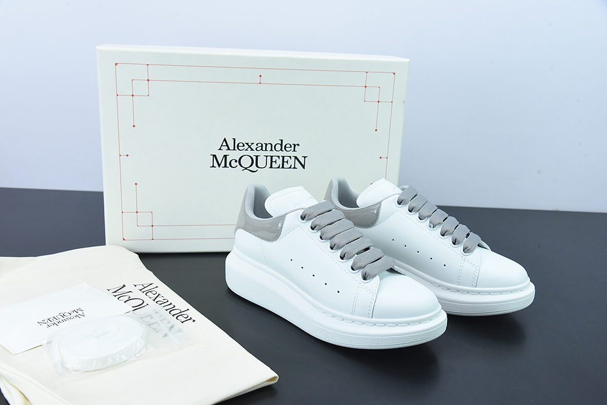 Alexander McQueen/亚历山大麦昆 松糕鞋厚底增高小白鞋G07H5