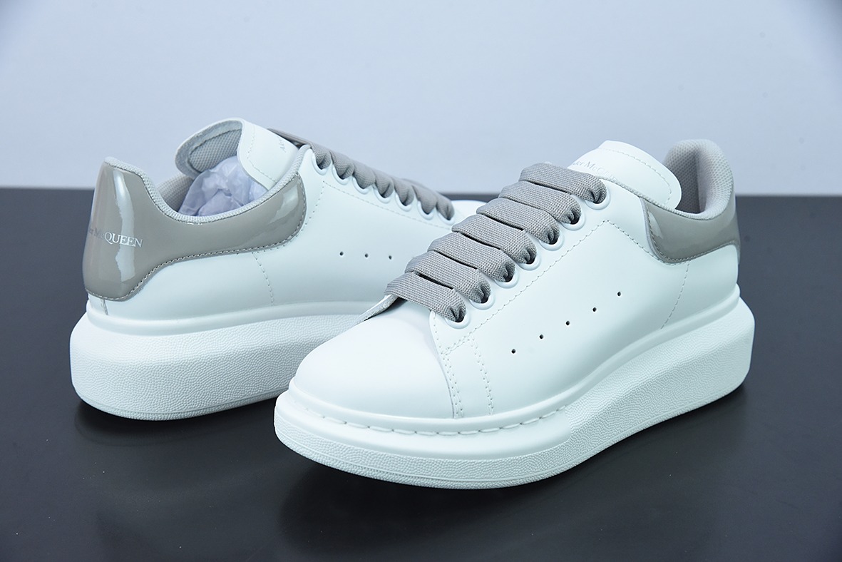 Alexander McQueen/亚历山大麦昆 松糕鞋厚底增高小白鞋G07H5