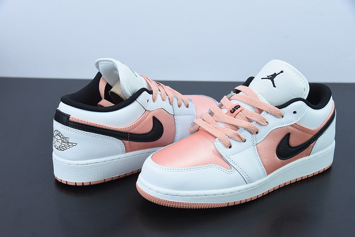 Air Jordan 1 Low  白粉黑 aj1低帮系列货号：DM8960-801