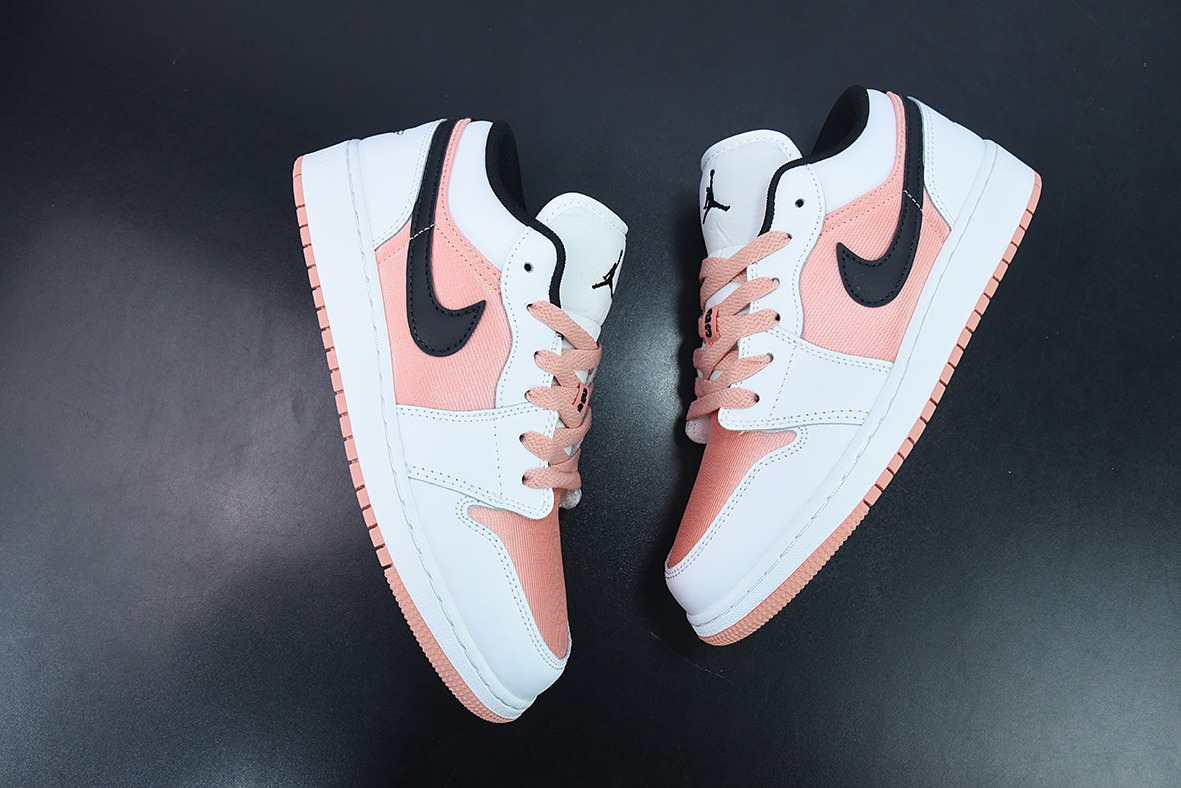 Air Jordan 1 Low  白粉黑 aj1低帮系列货号：DM8960-801