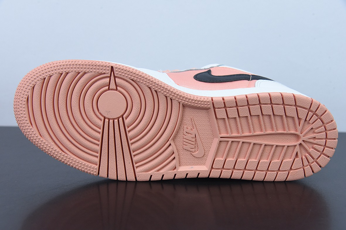 Air Jordan 1 Low  白粉黑 aj1低帮系列货号：DM8960-801