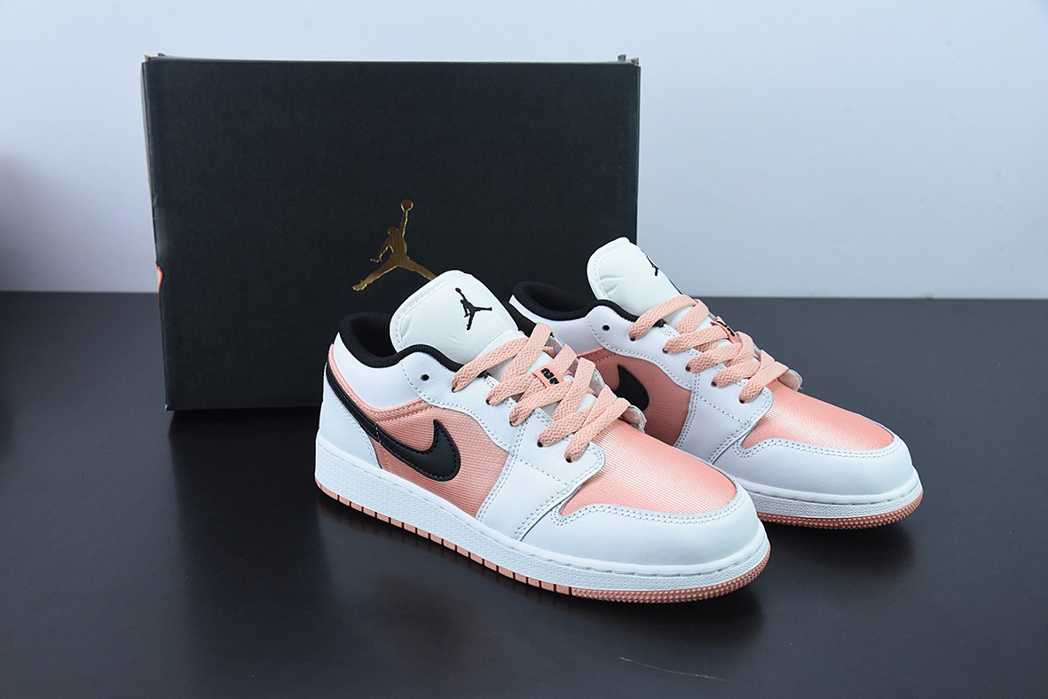 Air Jordan 1 Low  白粉黑 aj1低帮系列货号：DM8960-801