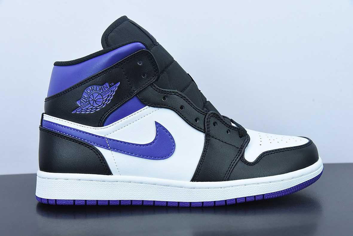 纯原版 NK Air Jordan 1 Mid AJ1乔1中帮文化篮球鞋 货号：554724 095