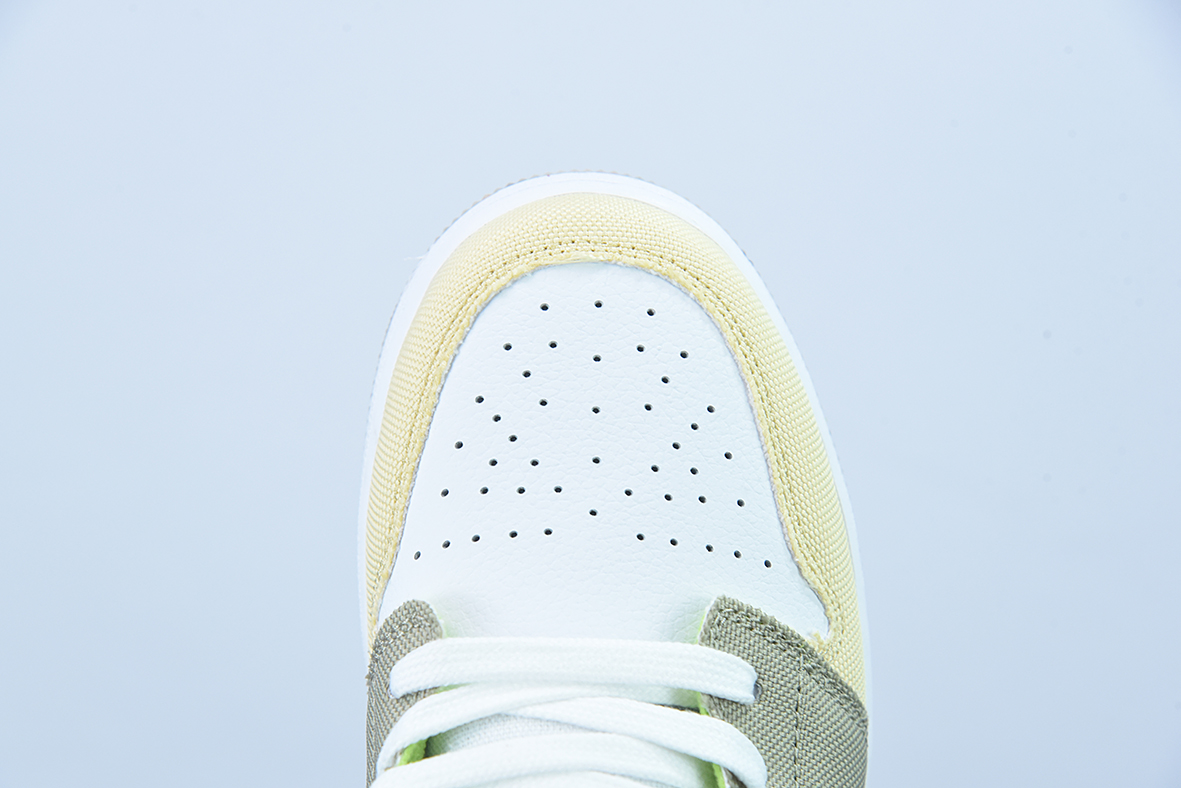 纯原版  Air Jordan 1 Low AJ1白粉棕拼接休闲女子低帮货号：DJ0341-100