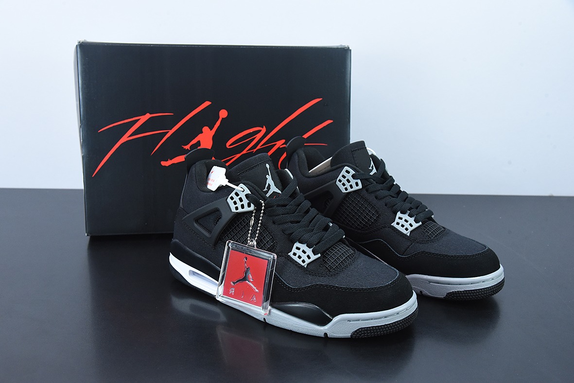 Air Jordan 4 Retro "Olive Canvas" AJ4 乔4黑灰牛仔货号:DH7138-006