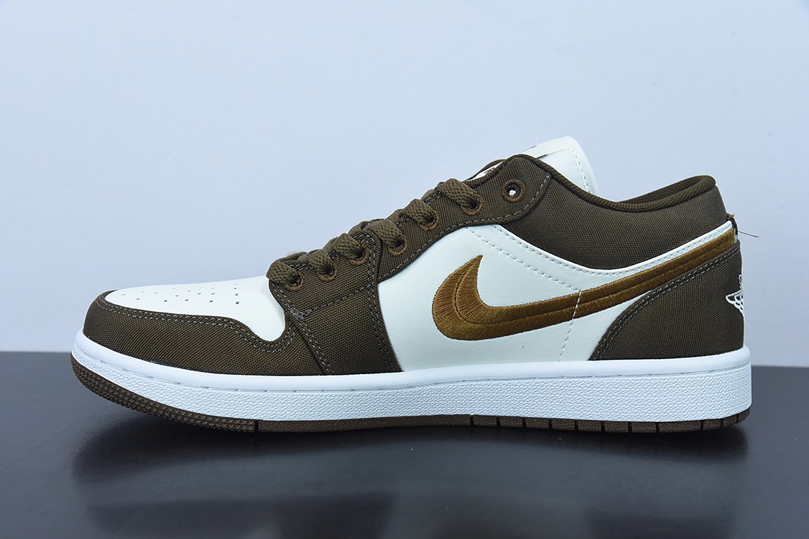 NK Air Jordan 1 Low "Mocha Toe" AJ1 乔1 摩卡 刺绣 低帮文化休闲运动板鞋 货号:DV0426-301