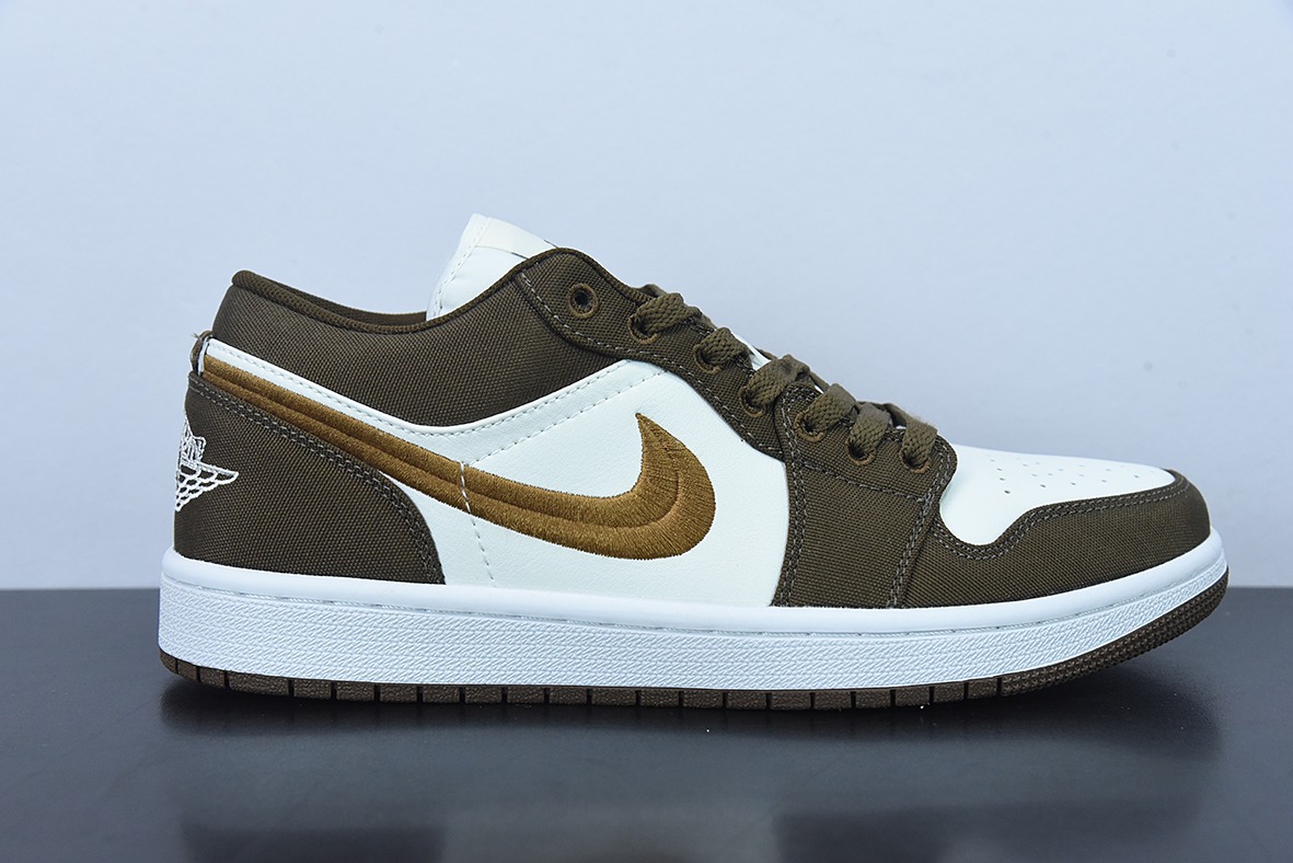 NK Air Jordan 1 Low "Mocha Toe" AJ1 乔1 摩卡 刺绣 低帮文化休闲运动板鞋 货号:DV0426-301