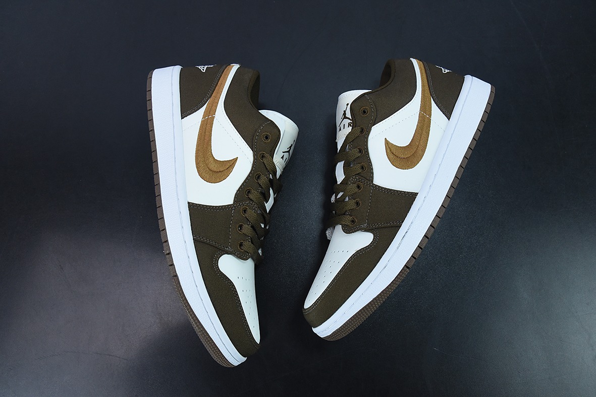 NK Air Jordan 1 Low "Mocha Toe" AJ1 乔1 摩卡 刺绣 低帮文化休闲运动板鞋 货号:DV0426-301