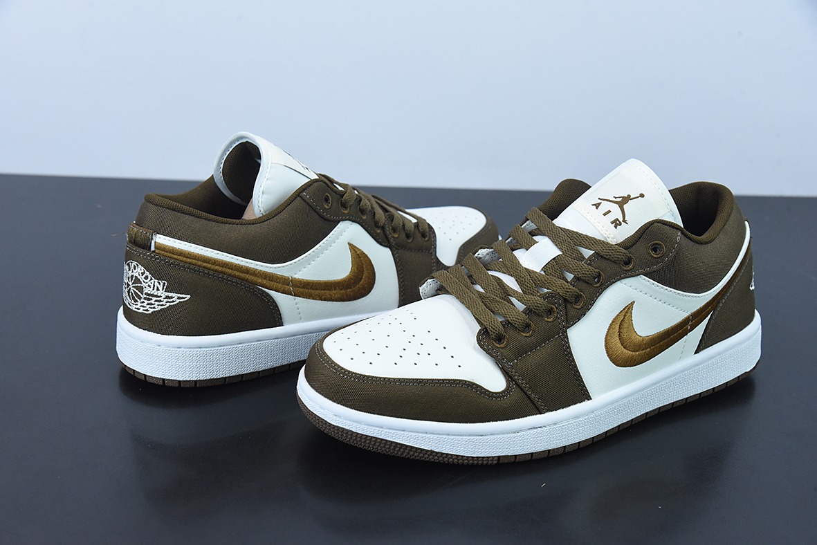 NK Air Jordan 1 Low "Mocha Toe" AJ1 乔1 摩卡 刺绣 低帮文化休闲运动板鞋 货号:DV0426-301