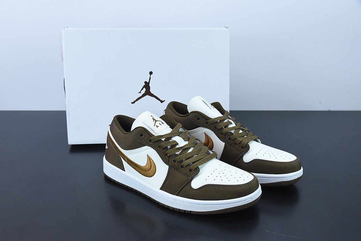 NK Air Jordan 1 Low "Mocha Toe" AJ1 乔1 摩卡 刺绣 低帮文化休闲运动板鞋 货号:DV0426-301