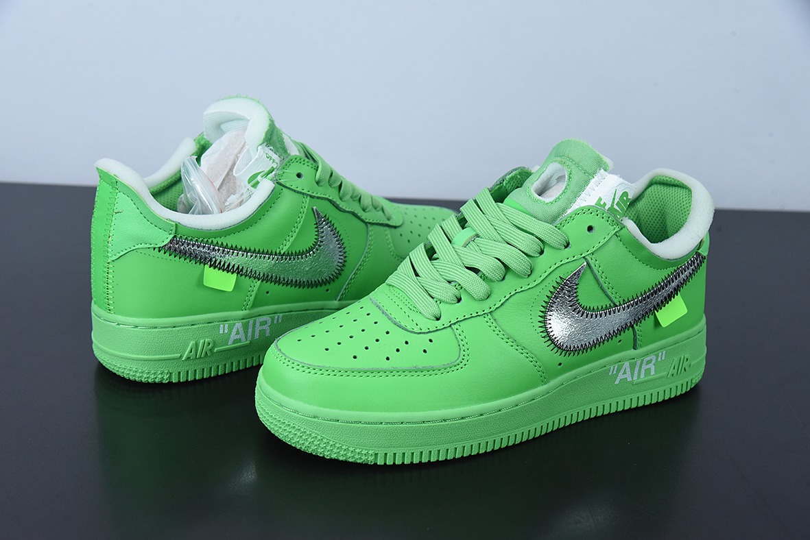 OFF-WHITE X NK Air Force 1 " Green " OW联名空军一号低帮 绿色博物馆 货号:DX1419-300