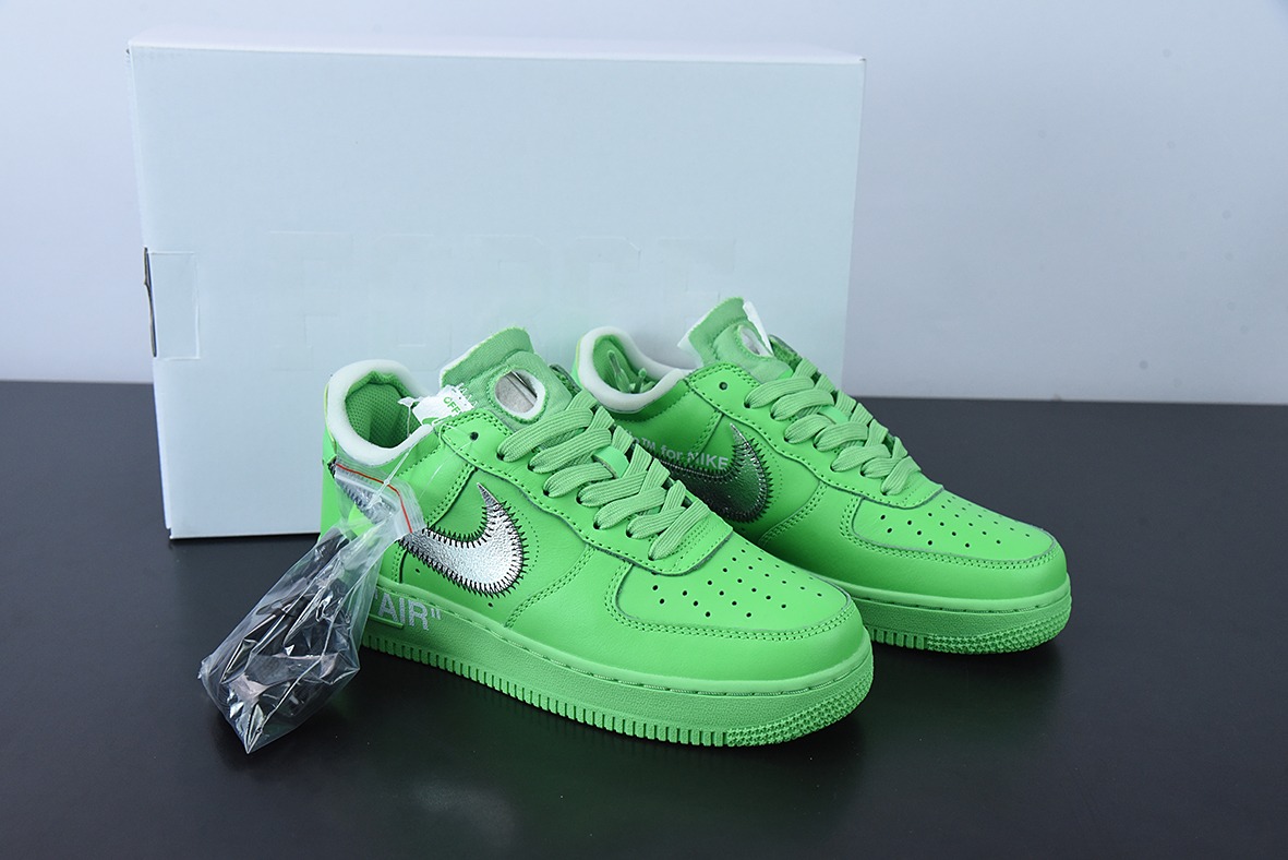 OFF-WHITE X NK Air Force 1 " Green " OW联名空军一号低帮 绿色博物馆 货号:DX1419-300