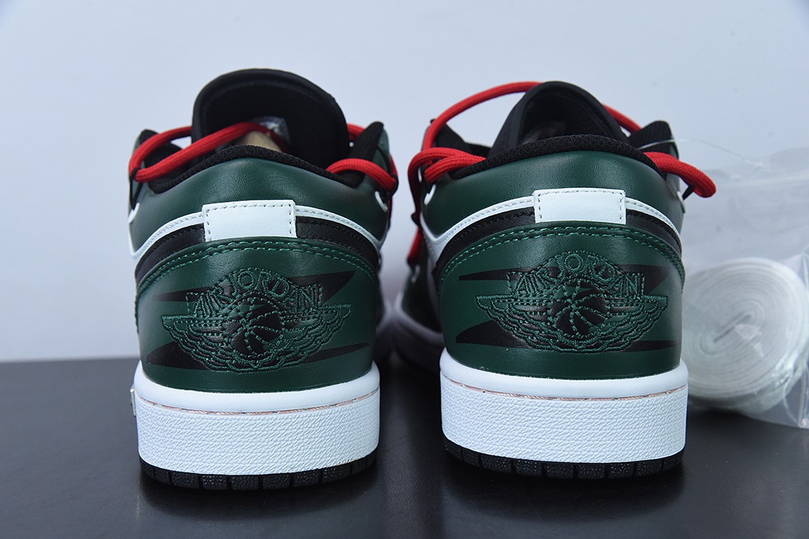 Air Jordan 1 Low 抽绳 白绿 AJ1乔1低帮休闲板鞋 货号:553558 062 尺码35.5-47