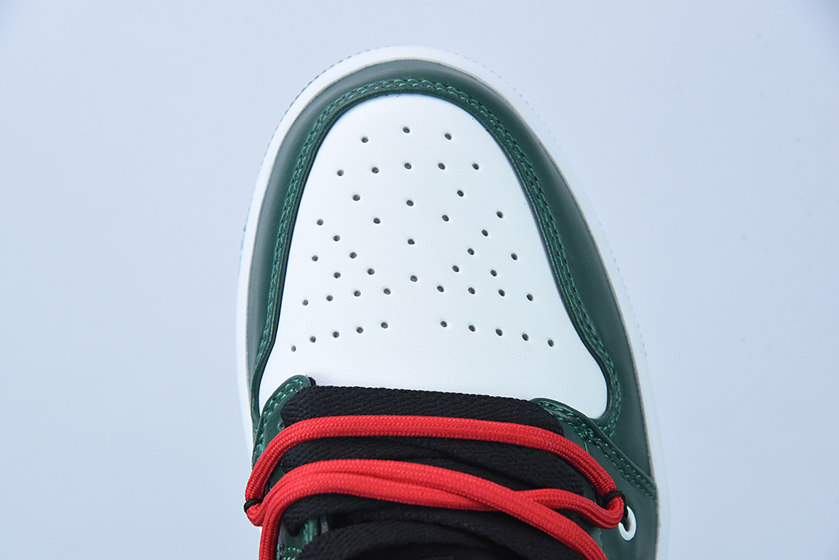 Air Jordan 1 Low 抽绳 白绿 AJ1乔1低帮休闲板鞋 货号:553558 062 尺码35.5-47