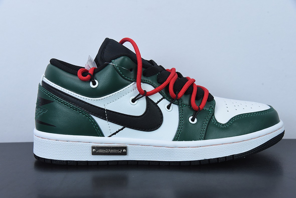 Air Jordan 1 Low 抽绳 白绿 AJ1乔1低帮休闲板鞋 货号:553558 062 尺码35.5-47