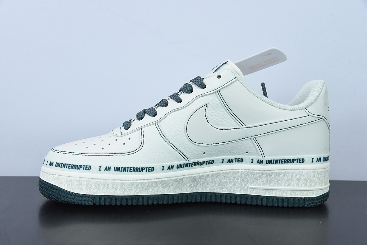 K09L3 纯原Uninterrupted x Air Force 1 "MORE THAN"“白绿签名涂鸦3M”低帮运动鞋 货号:UI8969-639