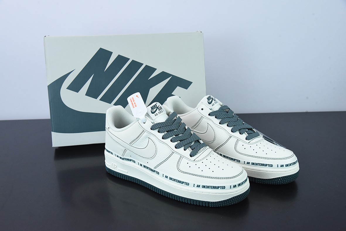 K09L3 纯原Uninterrupted x Air Force 1 "MORE THAN"“白绿签名涂鸦3M”低帮运动鞋 货号:UI8969-639