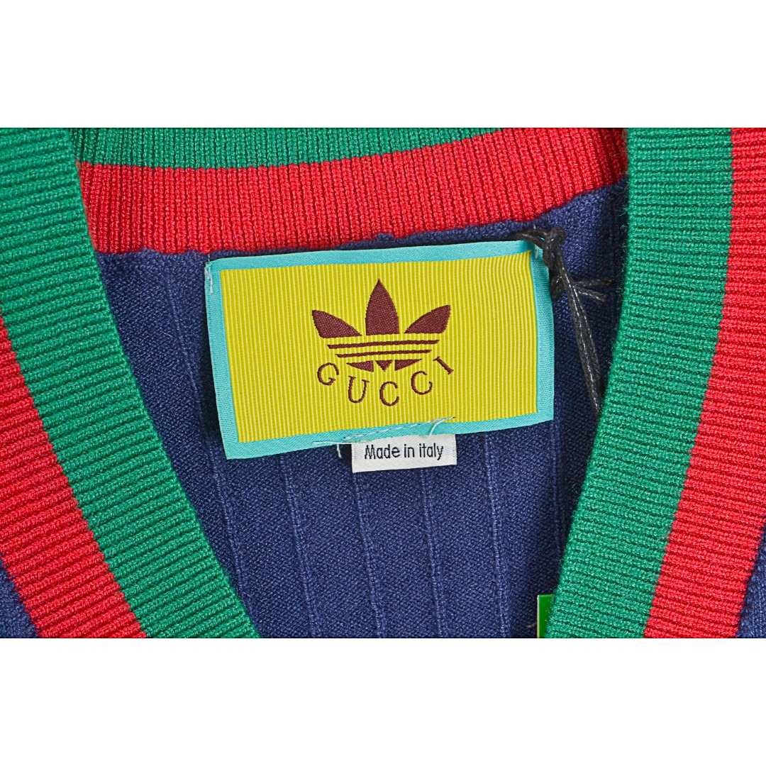 adidas X GUCCI joint clover LOGO knitted vest