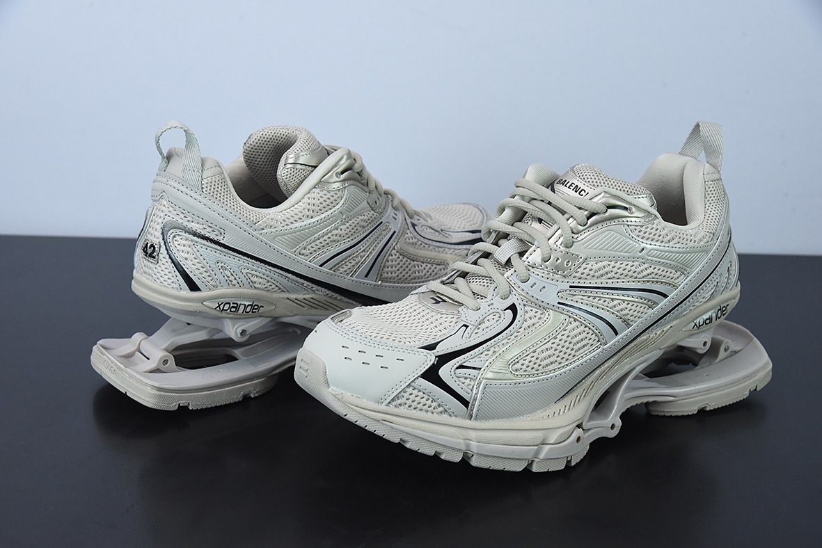 巴黎世家BALENCIAGA X-Pander"Sand/Black"腾空弹簧男女同款老爹鞋