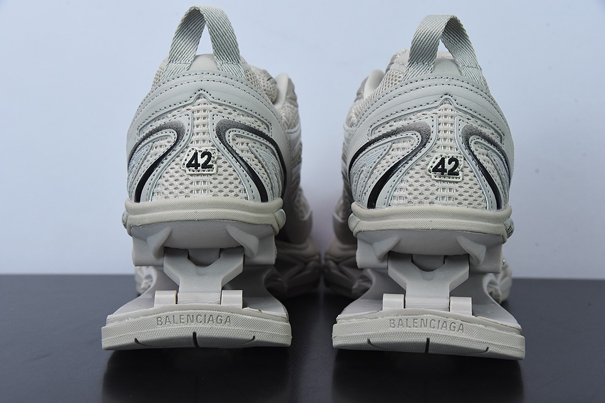 巴黎世家BALENCIAGA X-Pander"Sand/Black"腾空弹簧男女同款老爹鞋