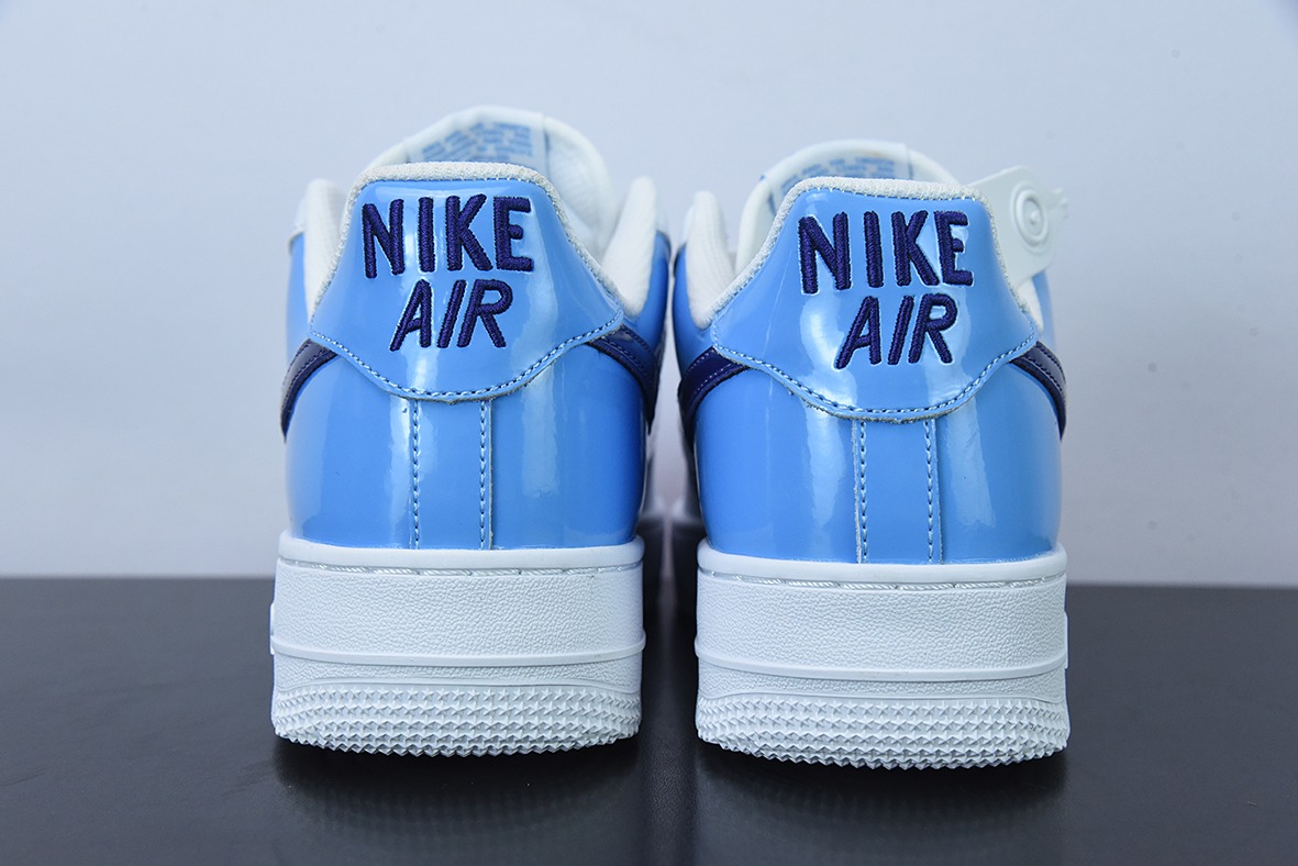 耐克Nike Air Force 1’07 Low"White/University Blue/Purple"空军一号经典 拼接白北卡蓝深紫钩”低帮运动 货号:DJ9942-400