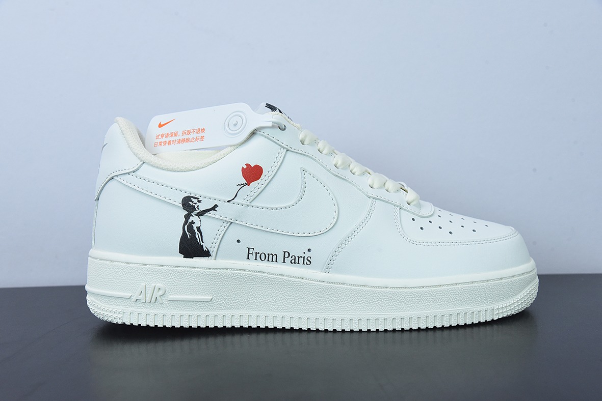 NK Air Force 1 Low ’07 情人节爱心配色 空军一号低帮休闲板鞋货号：LZ5988-505