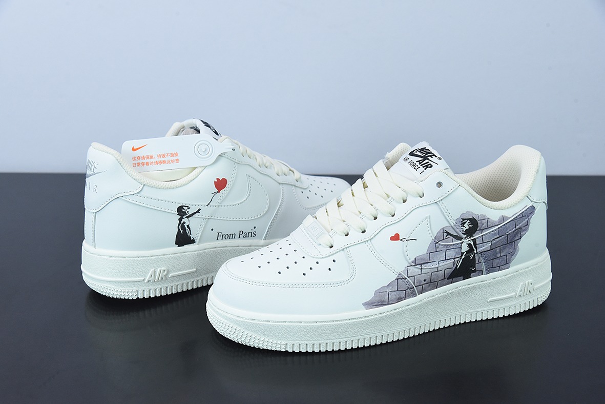 NK Air Force 1 Low ’07 情人节爱心配色 空军一号低帮休闲板鞋货号：LZ5988-505