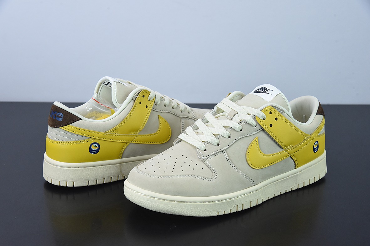 W05S4纯原NK Wmns SB Dunk Low LX"Banana"扣篮系列低帮休闲运动滑板板鞋“米白黄香蕉”货号:DR5487-100
