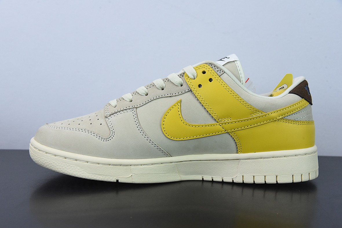 W05S4纯原NK Wmns SB Dunk Low LX"Banana"扣篮系列低帮休闲运动滑板板鞋“米白黄香蕉”货号:DR5487-100