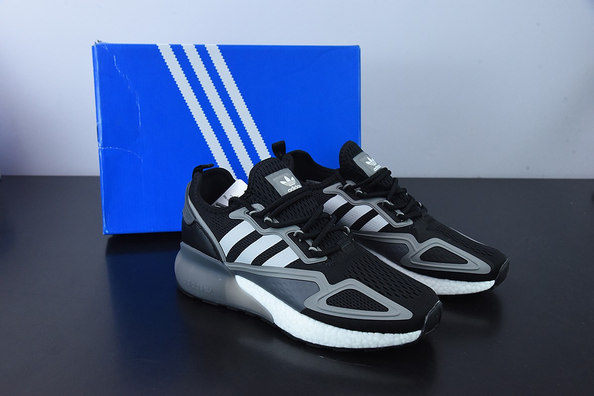 ZX 2K Adidas Originals ZX 2K Boost 阿迪达斯爆米花复古经典运动鞋 