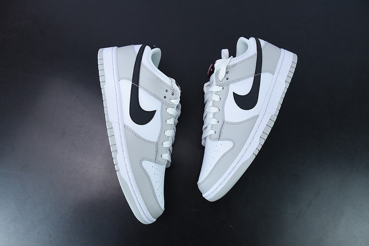 Nike SB Dunk Low"Lottery"扣篮系列低帮休闲运动滑板板鞋“浅灰灰白黑刮刮乐”货号:DR9654-001