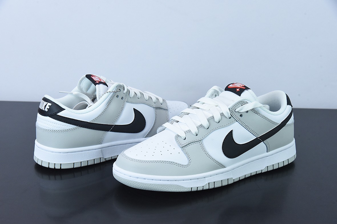 Nike SB Dunk Low"Lottery"扣篮系列低帮休闲运动滑板板鞋“浅灰灰白黑刮刮乐”货号:DR9654-001
