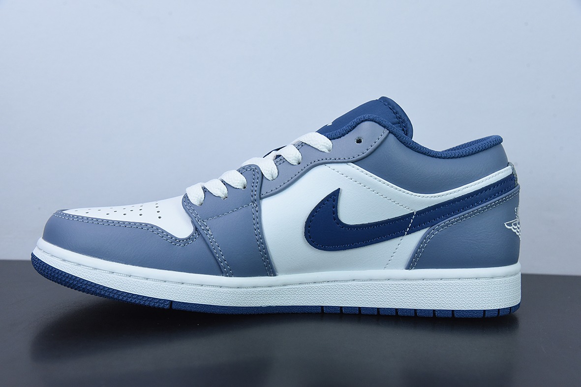 Air Jordan 1 Low AJ1 乔1海军蓝 低帮文化休闲运动板鞋货号:553558-414