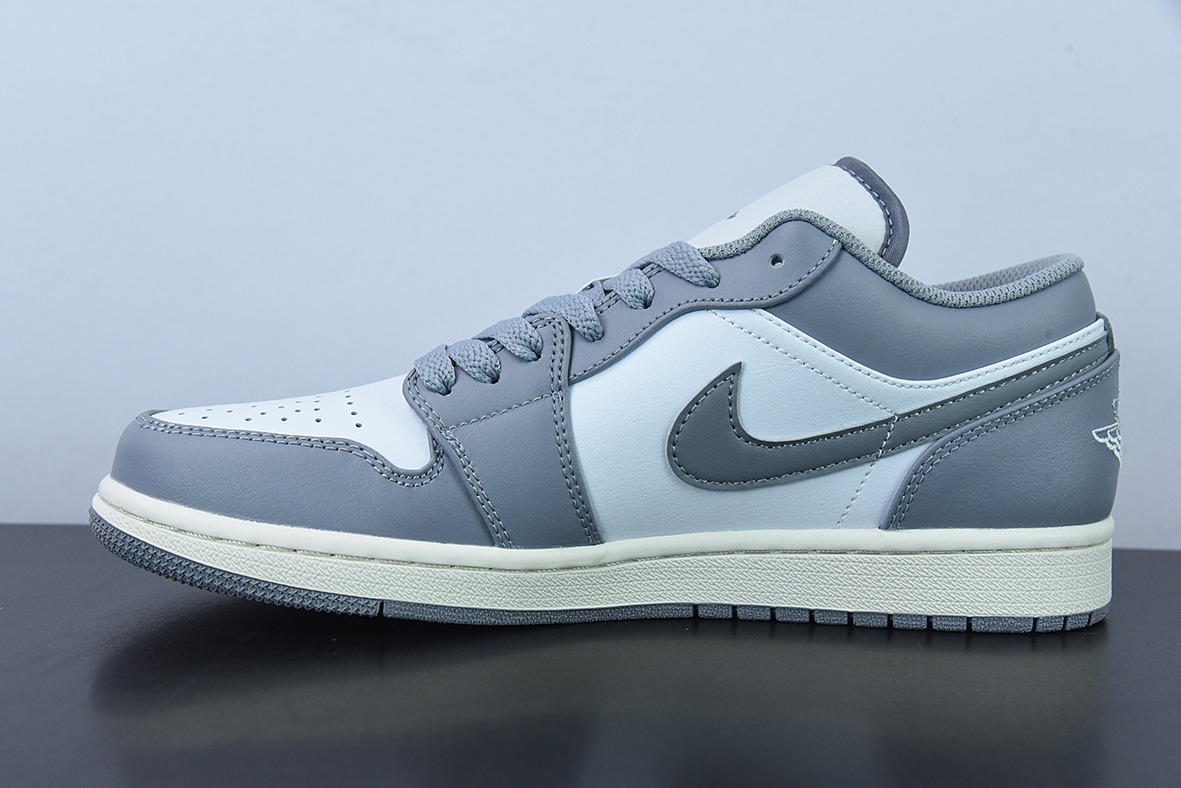 B0F9T3 Air Jordan 1 Low 灰白 氧化中底男女同款运动板鞋货号:553558-053