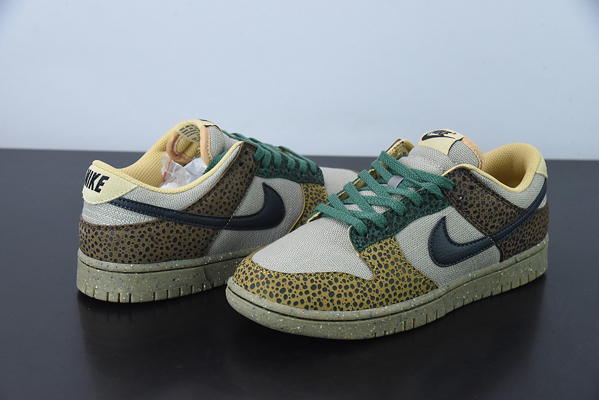 O09M4纯原 Nk Dunk Low "Safari" 石斑纹 SB复古休闲板鞋货号：DX2654-200